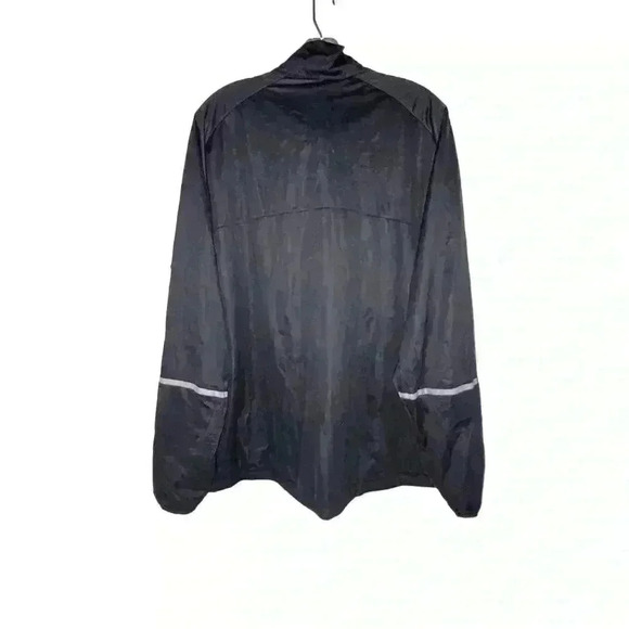 Nike Men's Golf Windbreaker Jacket Black XL Mock Neck Zip-Up - Picture 6 of 10